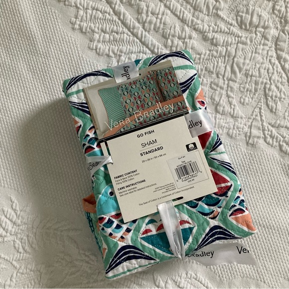 Vera Bradley Bedding Vera Bradley Go Fish Standard Sham Cotton